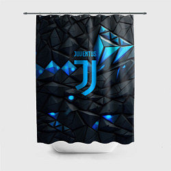 Шторка для душа Blue logo Juventus, цвет: 3D-принт