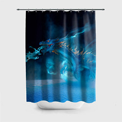 Шторка для ванной Зимний ледяной дракон