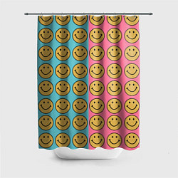 Шторка для душа Smiley, цвет: 3D-принт