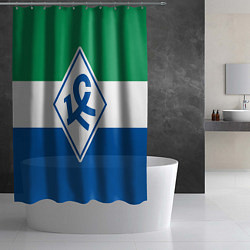 Шторка для душа Крылья Советов - футбольный клуб, цвет: 3D-принт — фото 2