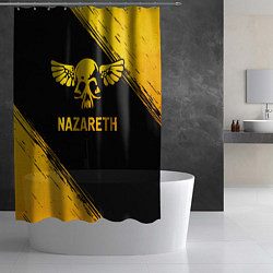 Шторка для душа Nazareth - gold gradient, цвет: 3D-принт — фото 2