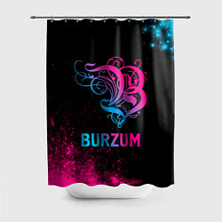 Шторка для душа Burzum - neon gradient, цвет: 3D-принт