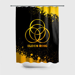 Шторка для душа Elden Ring - gold gradient, цвет: 3D-принт