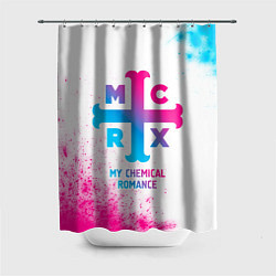 Шторка для душа My Chemical Romance neon gradient style, цвет: 3D-принт