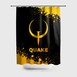 Шторка для душа Quake - gold gradient, цвет: 3D-принт
