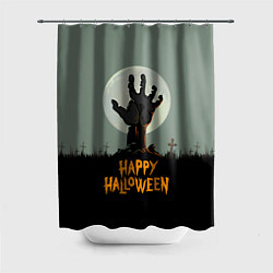 Шторка для ванной Halloween - рука мертвеца