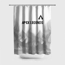 Шторка для душа Apex Legends glitch на светлом фоне посередине, цвет: 3D-принт