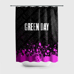 Шторка для душа Green Day rock legends посередине, цвет: 3D-принт