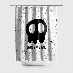 Шторка для душа Babymetal glitch на светлом фоне, цвет: 3D-принт
