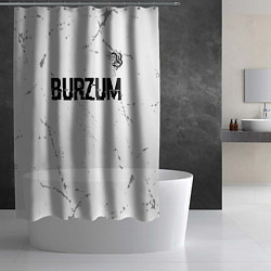 Шторка для душа Burzum glitch на светлом фоне посередине, цвет: 3D-принт — фото 2