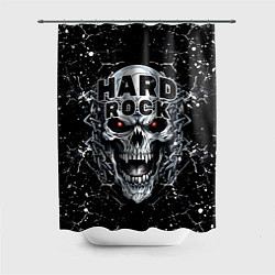 Шторка для душа Hard rock - evil skull, цвет: 3D-принт