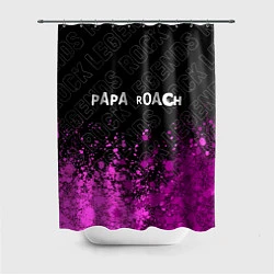 Шторка для душа Papa Roach rock legends посередине, цвет: 3D-принт