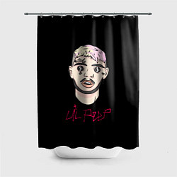 Шторка для душа Lil Peep rap music, цвет: 3D-принт