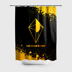 Шторка для душа No Mans Sky - gold gradient, цвет: 3D-принт