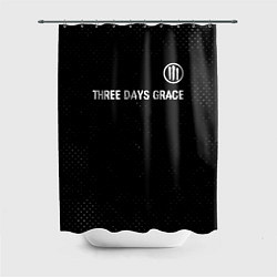 Шторка для душа Three Days Grace glitch на темном фоне посередине, цвет: 3D-принт