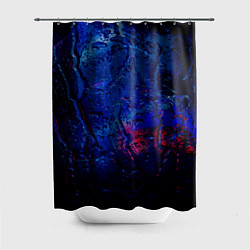Шторка для душа Капли воды на стекле, цвет: 3D-принт