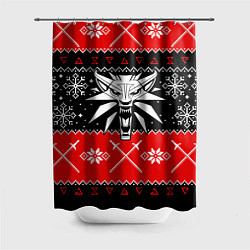 Шторка для душа The Witcher christmas sweater, цвет: 3D-принт