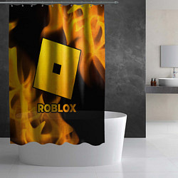 Шторка для душа Roblox - gold gradient, цвет: 3D-принт — фото 2