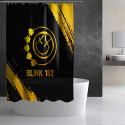 Шторка для душа Blink 182 - gold gradient, цвет: 3D-принт — фото 2