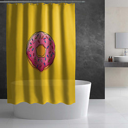 Шторка для душа Пончик Гомера, цвет: 3D-принт — фото 2
