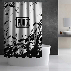 Шторка для душа PUBG black color splash game, цвет: 3D-принт — фото 2