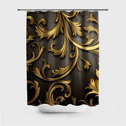 Шторка для душа Gold abstract, цвет: 3D-принт
