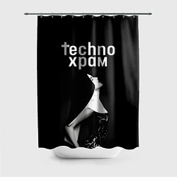 Шторка для душа Techno храм вожделение, цвет: 3D-принт