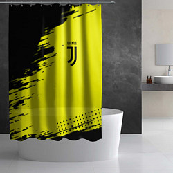 Шторка для душа Juventus спортивные краски, цвет: 3D-принт — фото 2