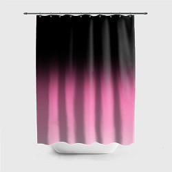 Шторка для душа Черно-розовый градиент, цвет: 3D-принт