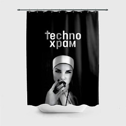 Шторка для ванной Techno храм монашка с перстнем
