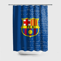 Шторка для душа Футбольный клуб Барселона - логотип крупный, цвет: 3D-принт