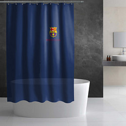 Шторка для душа Месси - 10 номер футбольный клуб Барселона, цвет: 3D-принт — фото 2