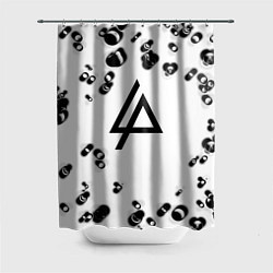 Шторка для душа Linkin park краски текстура, цвет: 3D-принт