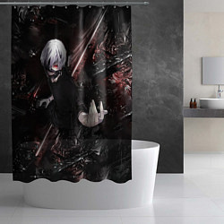 Шторка для душа Tokyo Ghoul anime, цвет: 3D-принт — фото 2