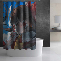 Шторка для душа Touhou Project Рейму Хакурей милая, цвет: 3D-принт — фото 2