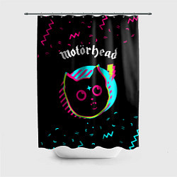 Шторка для душа Motorhead - rock star cat, цвет: 3D-принт