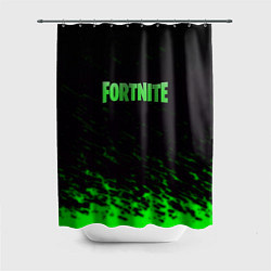 Шторка для душа Fortnite краски зелёные, цвет: 3D-принт