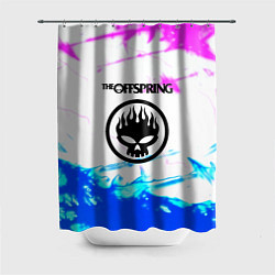 Шторка для душа The Offspring неоновая абстракция, цвет: 3D-принт