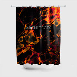 Шторка для ванной Architects red lava