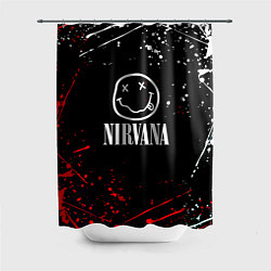 Шторка для душа Nirvana брызги красок, цвет: 3D-принт