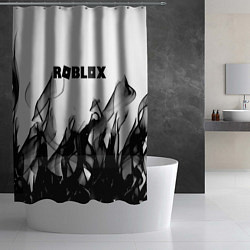 Шторка для душа Roblox flame текстура, цвет: 3D-принт — фото 2