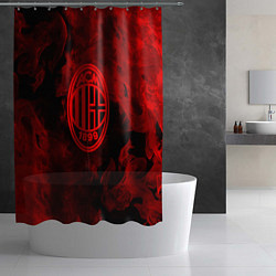 Шторка для душа Милан огненый стиль, цвет: 3D-принт — фото 2