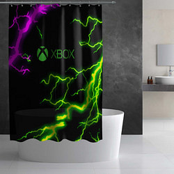 Шторка для душа Xbox storm молнии, цвет: 3D-принт — фото 2