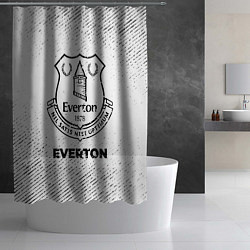 Шторка для душа Everton с потертостями на светлом фоне, цвет: 3D-принт — фото 2