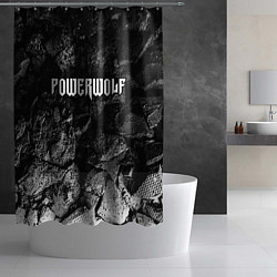 Шторка для душа Powerwolf black graphite, цвет: 3D-принт — фото 2