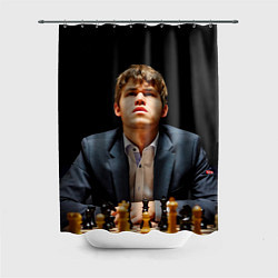 Шторка для душа Магнус Карлсен думает, цвет: 3D-принт