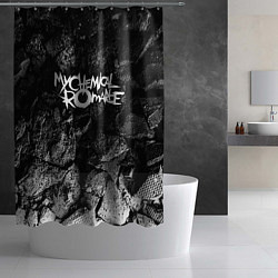 Шторка для душа My Chemical Romance black graphite, цвет: 3D-принт — фото 2