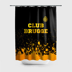 Шторка для ванной Club Brugge - gold gradient посередине