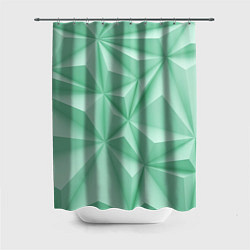 Шторка для душа Объемные пирамидки, цвет: 3D-принт