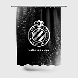 Шторка для душа Club Brugge sport на темном фоне, цвет: 3D-принт